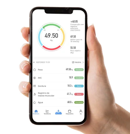 **Balança Corporal Profissional de Bioimpedância Bluetooth 📱💪⚖️**