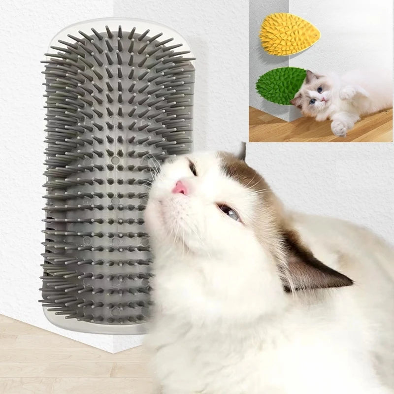 Escova Carinho & Arranhador para Gatos – Massagem, Cuidados e Amor em Cada Toque! 😻💕