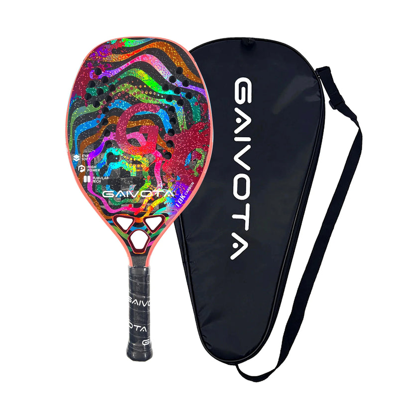 Beach Tennis Raquete 18K Carbon – Potência, Controle e Estilo! 🏖️🎾🔥