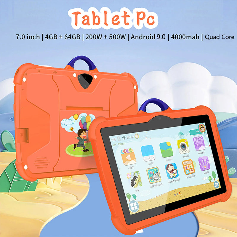 Tablet Infantil 7” Android Wi-Fi 5G | 4GB RAM + 64GB ROM | Tela HD | Controle Parental | Aprendizado e Diversão 🎁📚✨