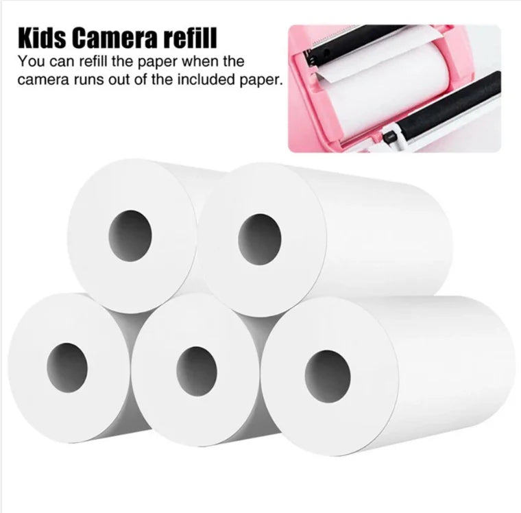 Câmera Infantil Digital com Impressão Instantânea – Fotos, Vídeos e Diversão Criativa! 📸🎁✨