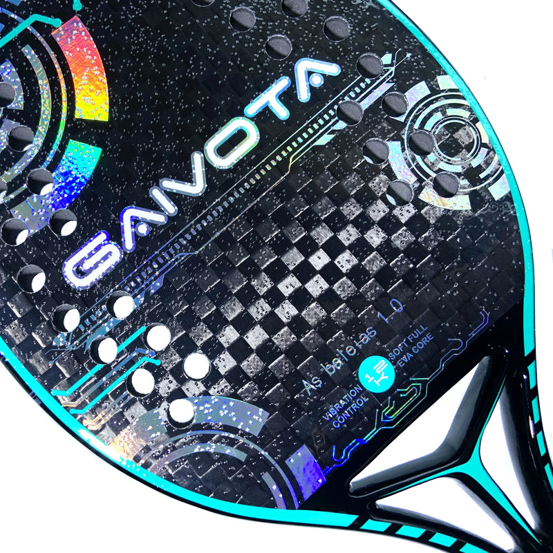🏖️ Raquete de Beach Tennis GAIVOTA BTG-0231 – Carbono 12K, EVA Premium, Controle e Potência Profissional! 🎾
