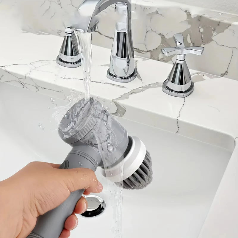 🔥 Escova de Limpeza Elétrica 6 em 1 da Xiaomi – Acabe com a Sujeira sem Suar! 😂