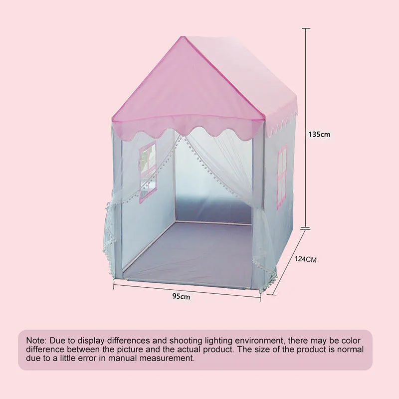 Barraca Infantil Dobrável 1,35M – Tenda Tipi para Crianças | Casa de Brincar, Decoração e Presente Perfeito! 🏕️🎀✨