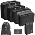 "🧳 Kit Organizador de Mala 7 Peças – 🏕️ Cubos de Viagem, 🎒 Bolsas para Roupas, 👟 Calçados e Acessórios"