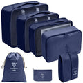 "🧳 Kit Organizador de Mala 7 Peças – 🏕️ Cubos de Viagem, 🎒 Bolsas para Roupas, 👟 Calçados e Acessórios"